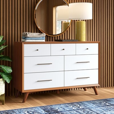 Williams 7 Drawer 56'' W Solid Wood Dresser - Image 0