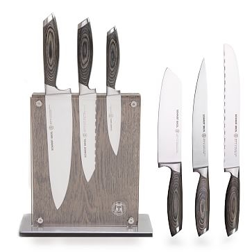 Schmidt Brothers Cutlery 7-Piece Knife Block Set, Bonded Ash - Image 3