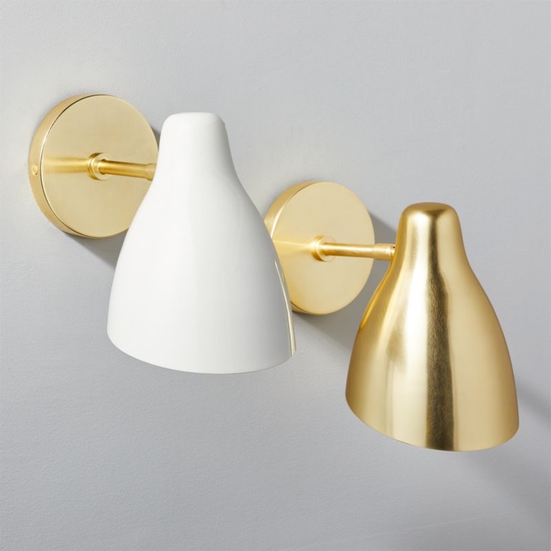 Ace Single Globe Wall Sconce Handrubbed Brass - Image 3