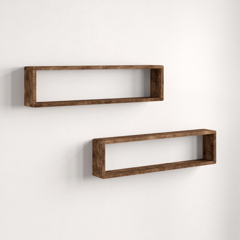 Abbott Alder Solid Wood Floating Shelf, Set of 2 - Image 3