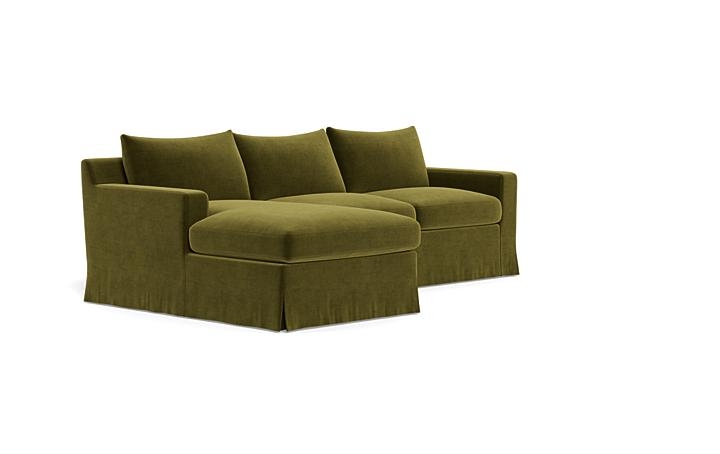 Sloan Slipcovered Left Chaise Sectional - Image 1