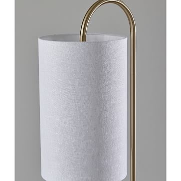 Deco Shelf Floor Lamp, Antique Brass - Image 3
