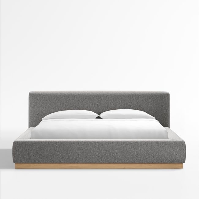 Gather Dove Upholstered King Bed - Image 0