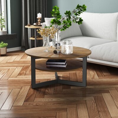 Round Coffee Table With Storage - Image 0