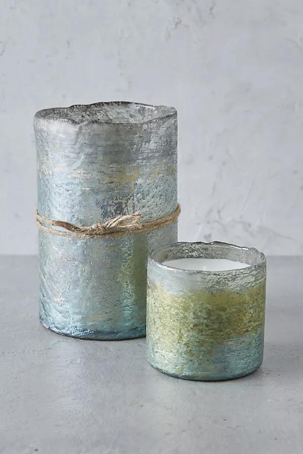 Textured Glass Candle, Grapefruit & Pine - Image 0