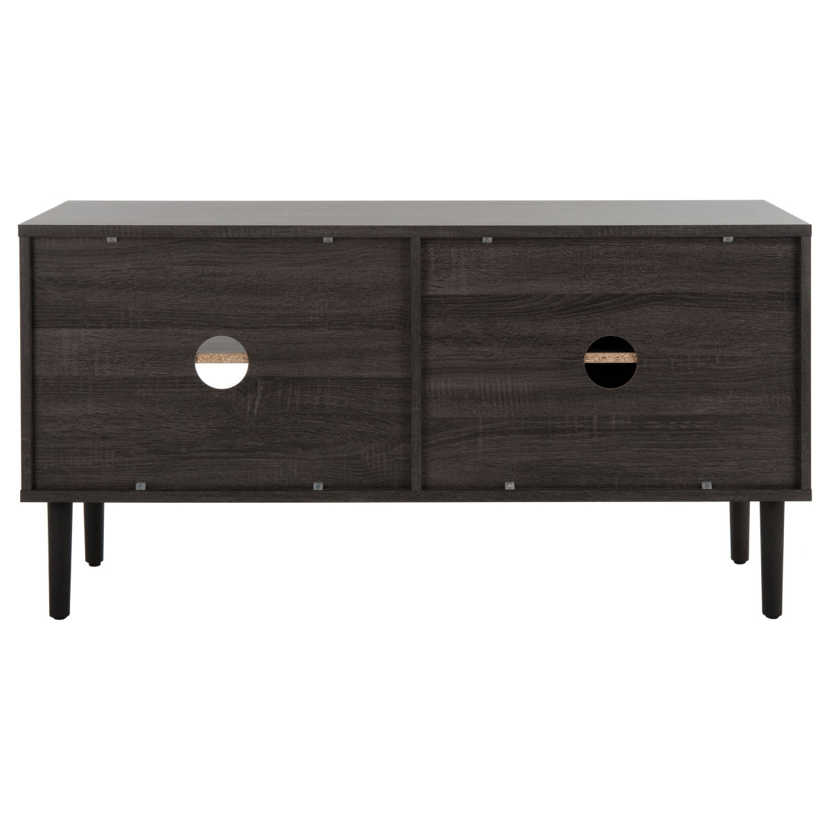 Claude 1 Door 2 Shelf Media Stand - Distressed Black / Natural - Safavieh - Image 7