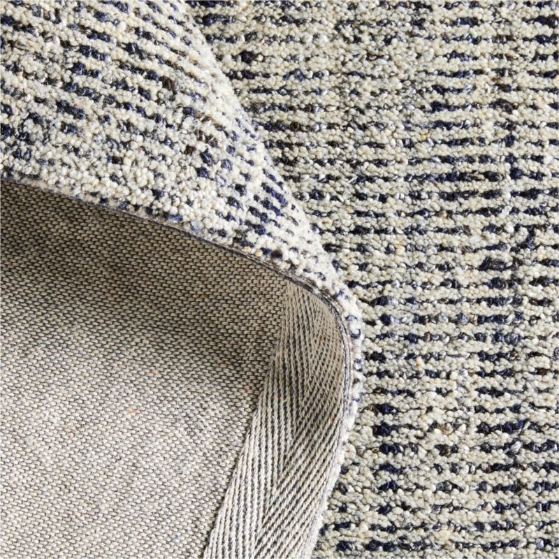 Vienne Performance Wool Handwoven White and Blue Area Rug 10'x14' - Image 2