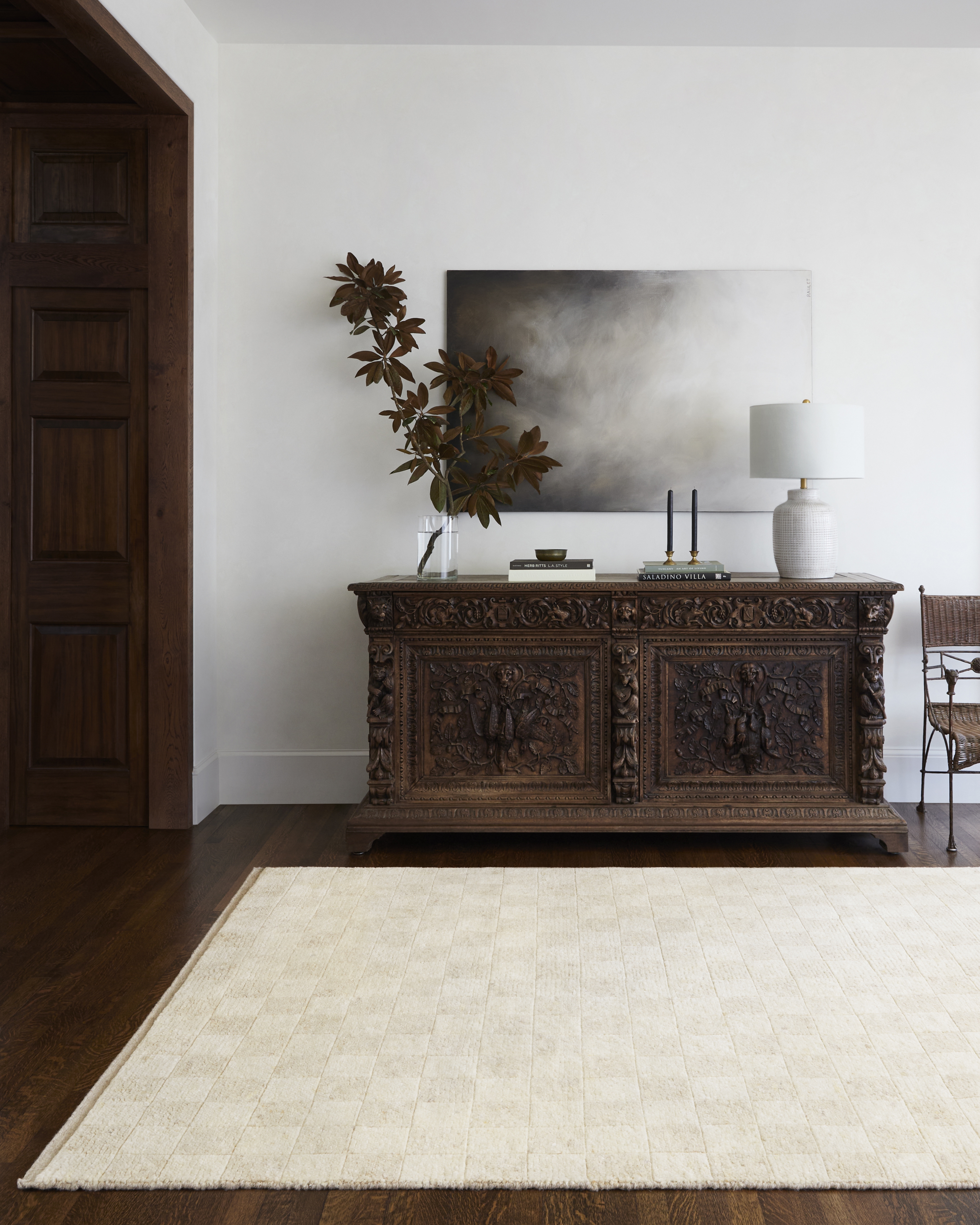 Davey Beige Indoor 10' x 14' Handmade Rug - Image 1