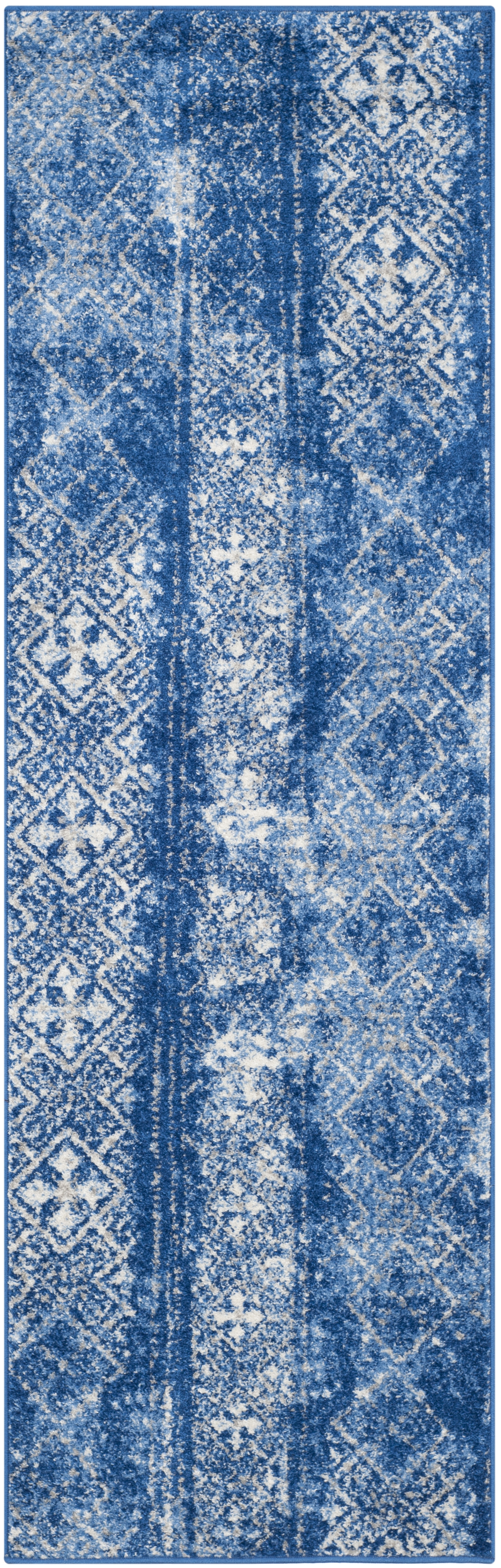 Arlo Home Woven Area Rug, ADR111F, Silver/Blue,  2' 6" X 10' - Image 0
