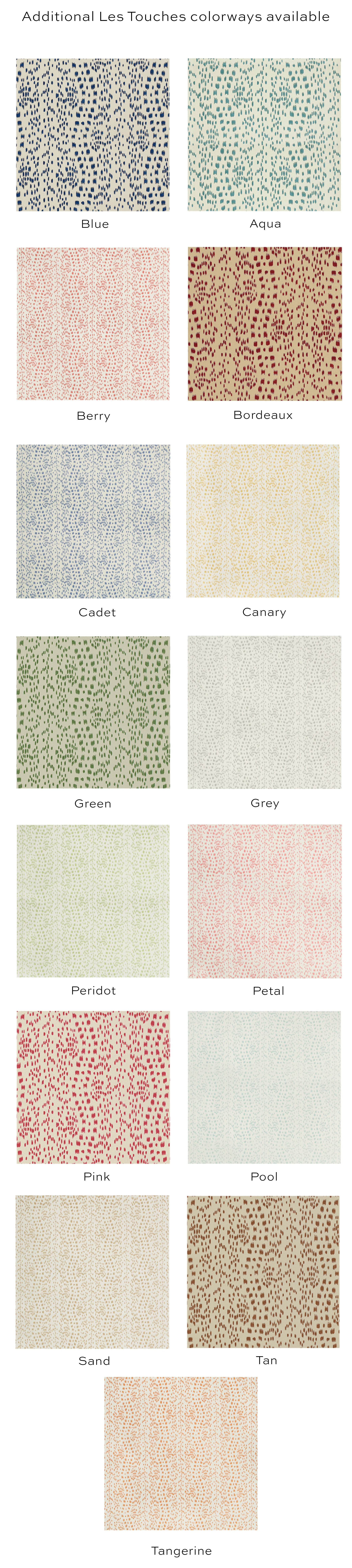 THE SKIRTED OTTOMAN :: LES TOUCHES - 4" X 4" Sample / BACKORDER Aqua - Image 0