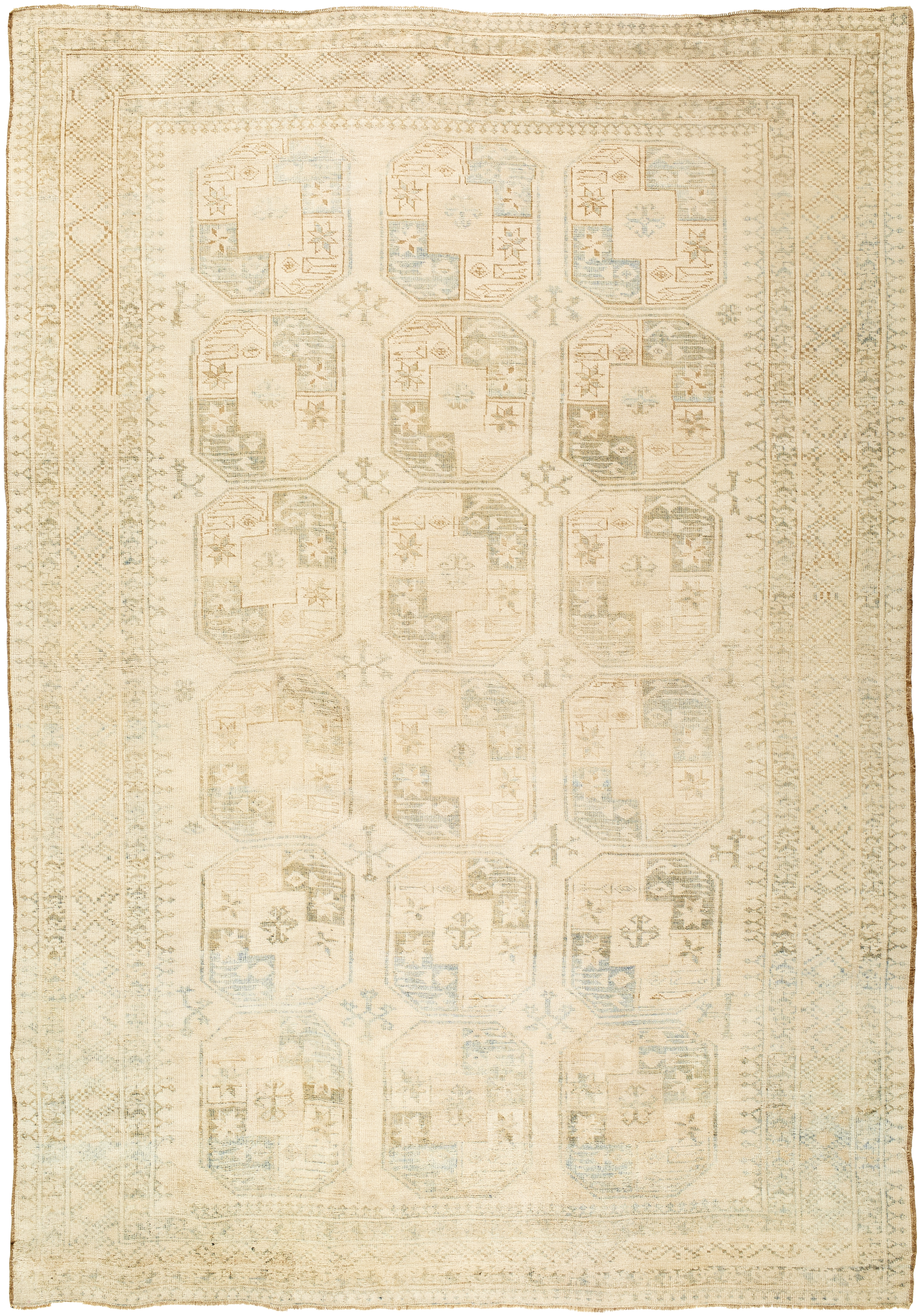 Antique One of a Kind  Indoor 7'4" x 10'5" Handmade Rug - Image 0