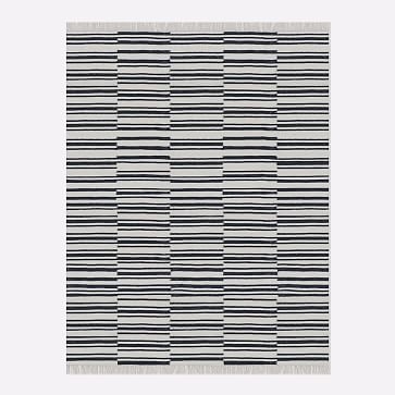 Stacked Stripes Rug, Midnight, 8'x10' - Image 5