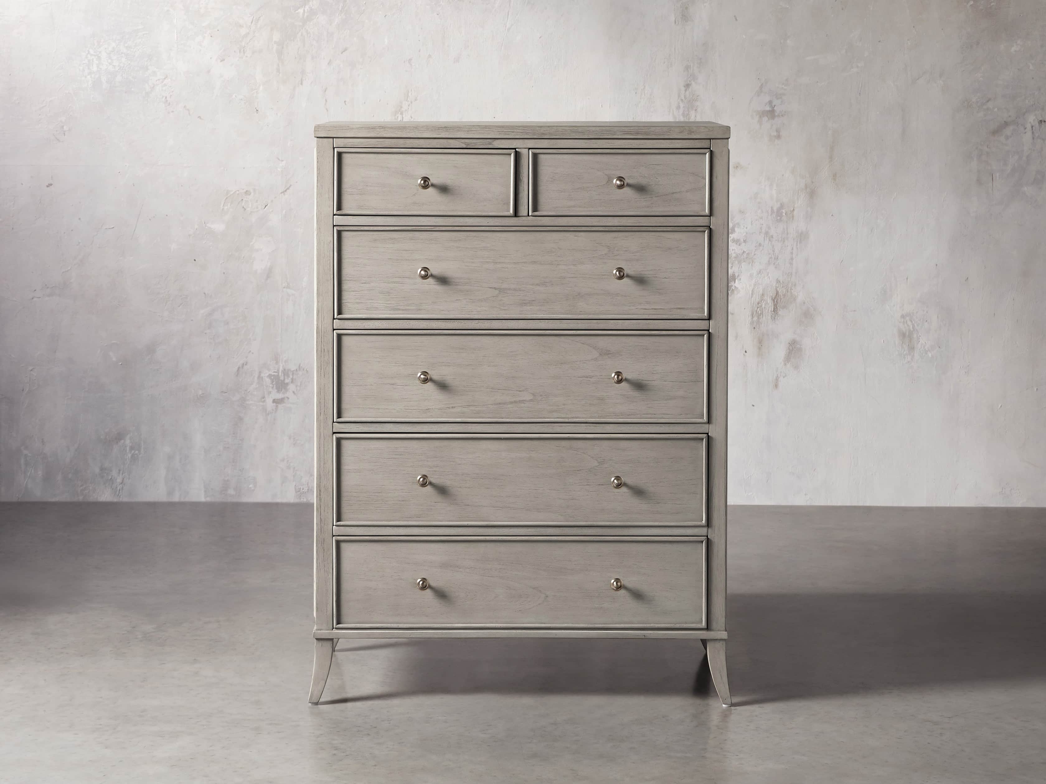 Pearson Six-Drawer Dresser in London Fog Wood Gray - Image 0