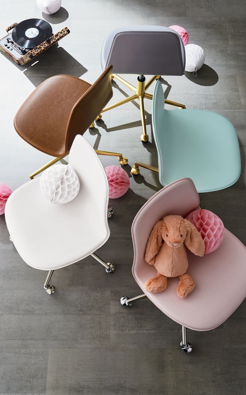 Class Act Brown & Gold Kids Desk Chair - Image 3