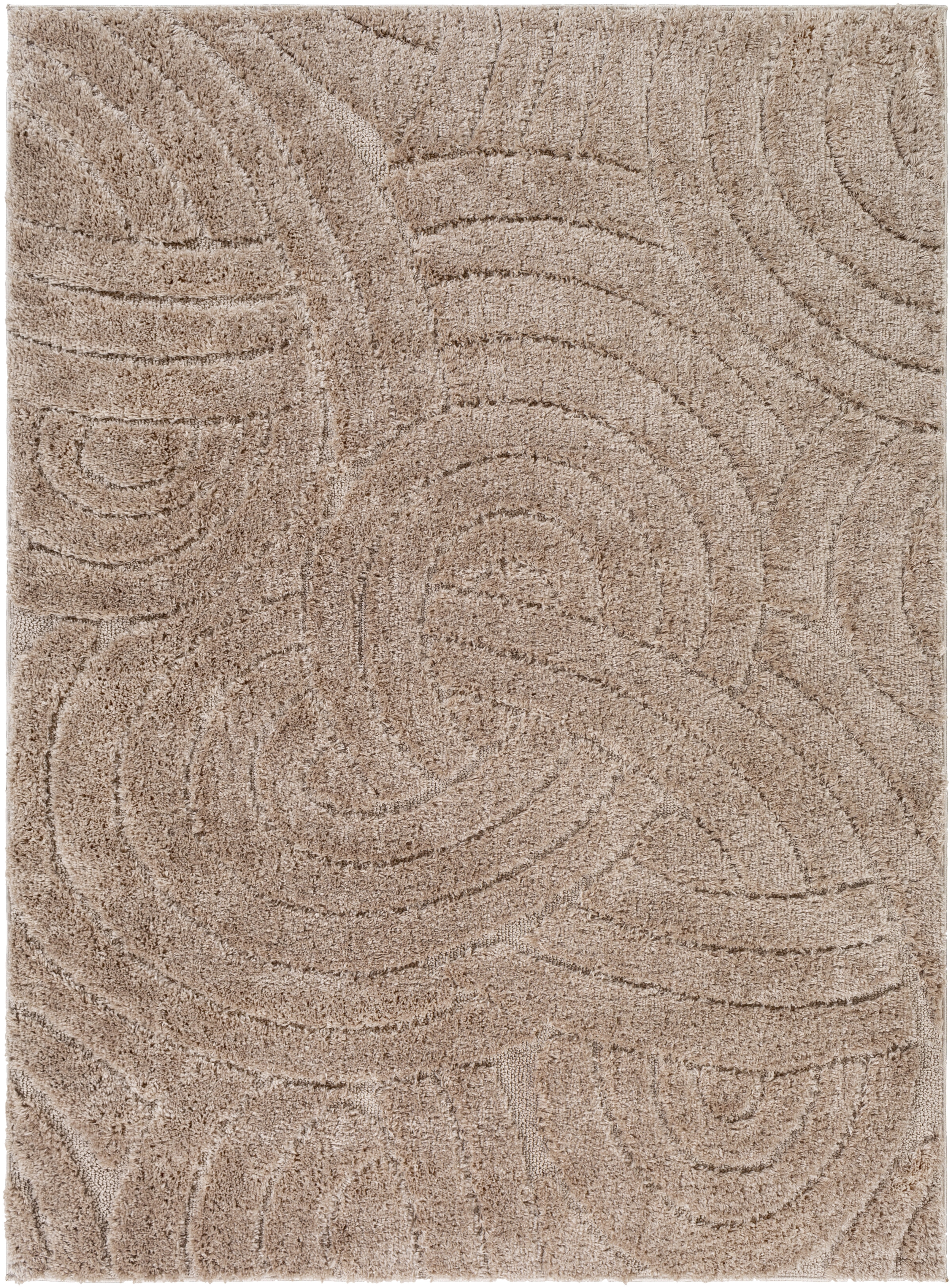 Elenor Brown Indoor 6'7" x 9' Machine Woven Rug - Image 0