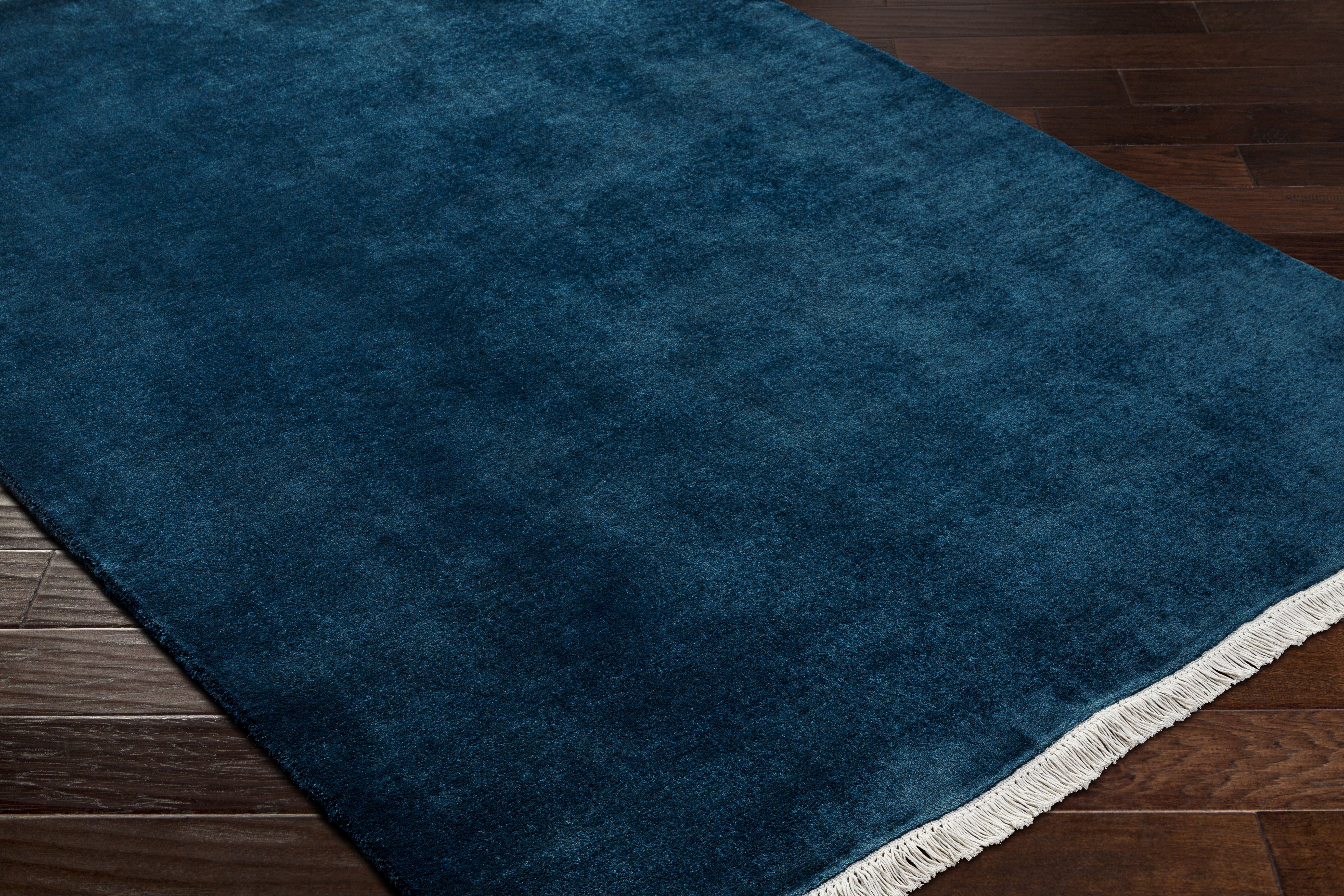 Evergreen Blue Indoor 2'6" x 8' Handmade Rug - Image 4