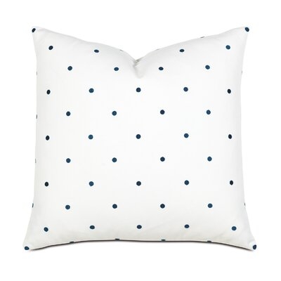 Barclay Butera Pierpont Polka Dot Embroidered Decoraive Pillow Polka Dots Throw Pillow - Image 0
