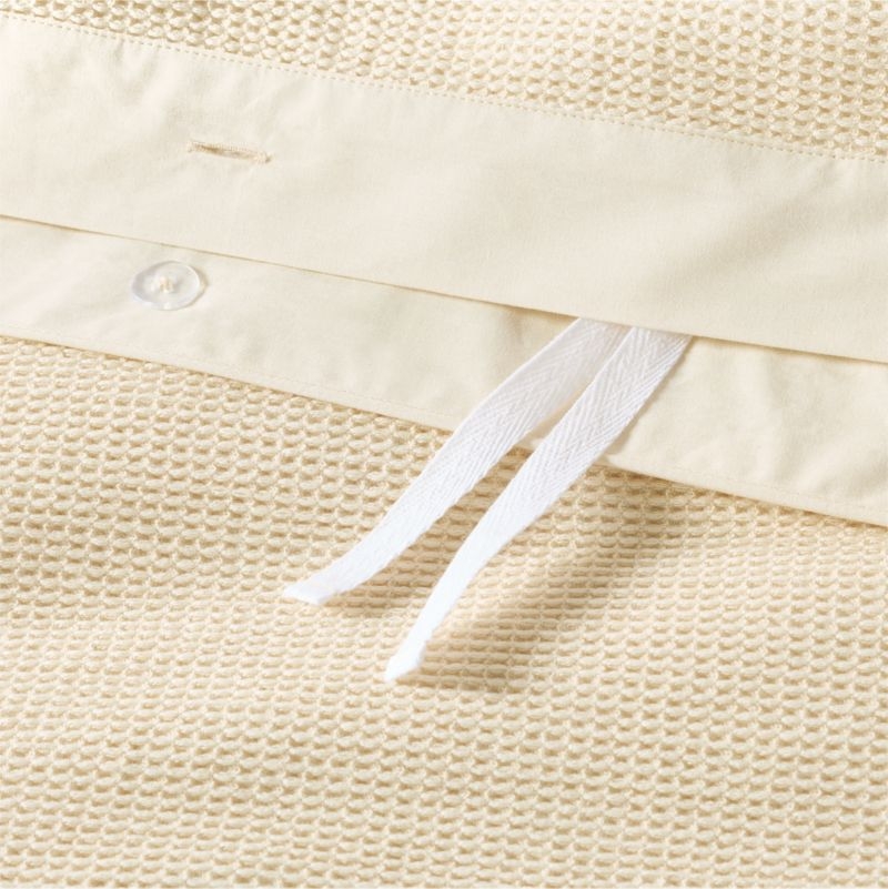 Scoop Undyed Organic Cotton Gauze Kids Full/Queen Duvet Cover - Image 1