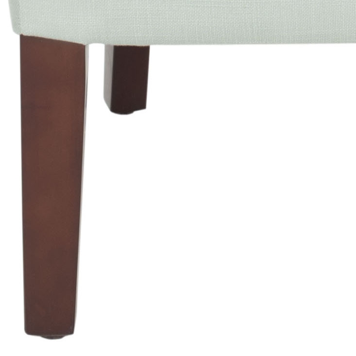 Becall 20''H Linen Dining Chair - Seafoam Green/Cherry Mahogany - Safavieh - Image 4
