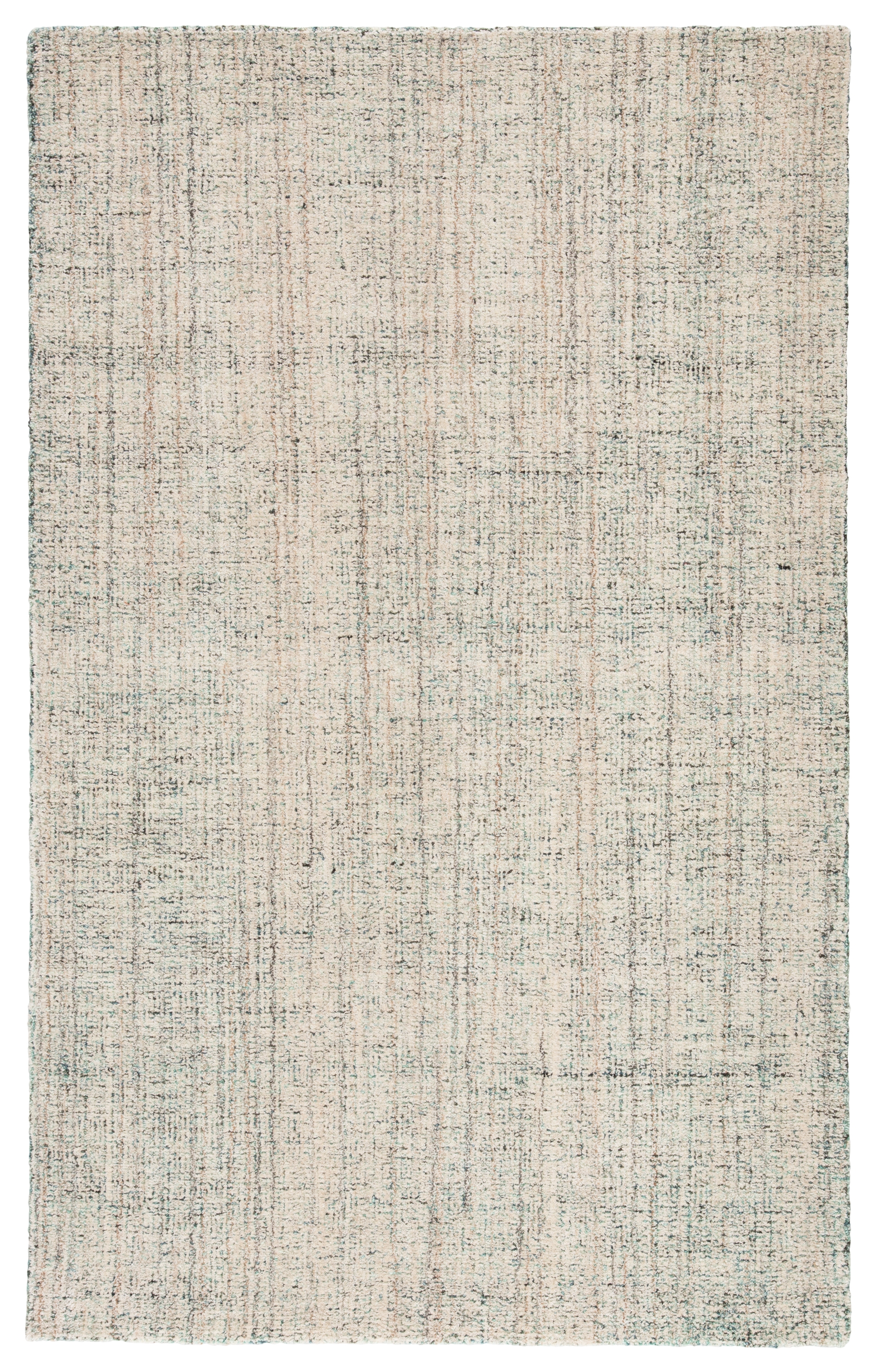 Ritz Handmade Solid Turquoise/ Ivory Area Rug (8'6"X11'6") - Image 0