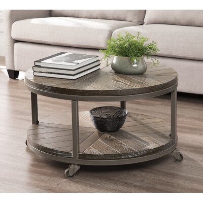 Brien Wheel Coffee Table with Storage 32W - Image 0