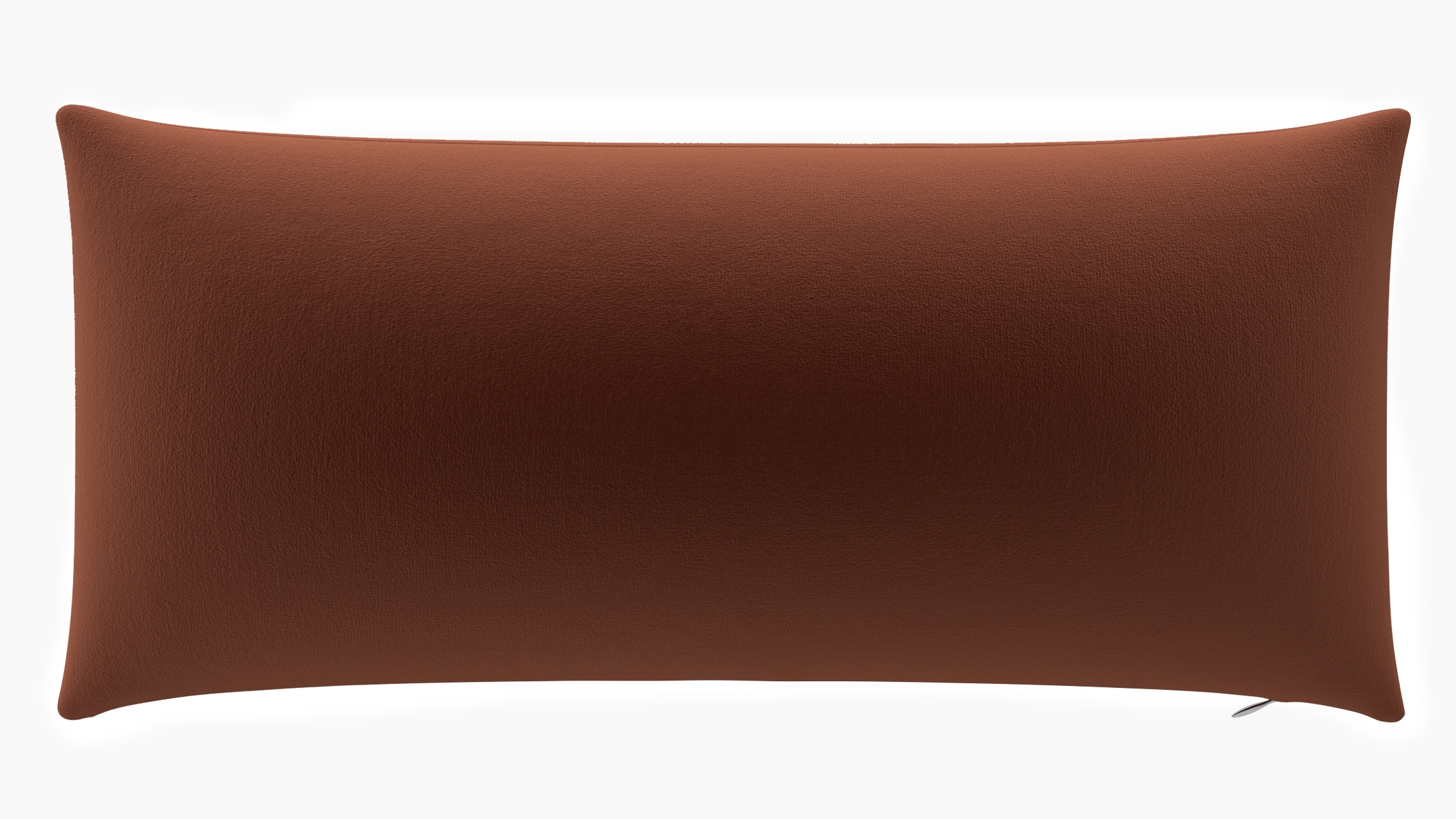 Throw Pillow 14" x 20", Rust Performance Velvet, 14" x 20" - Image 0