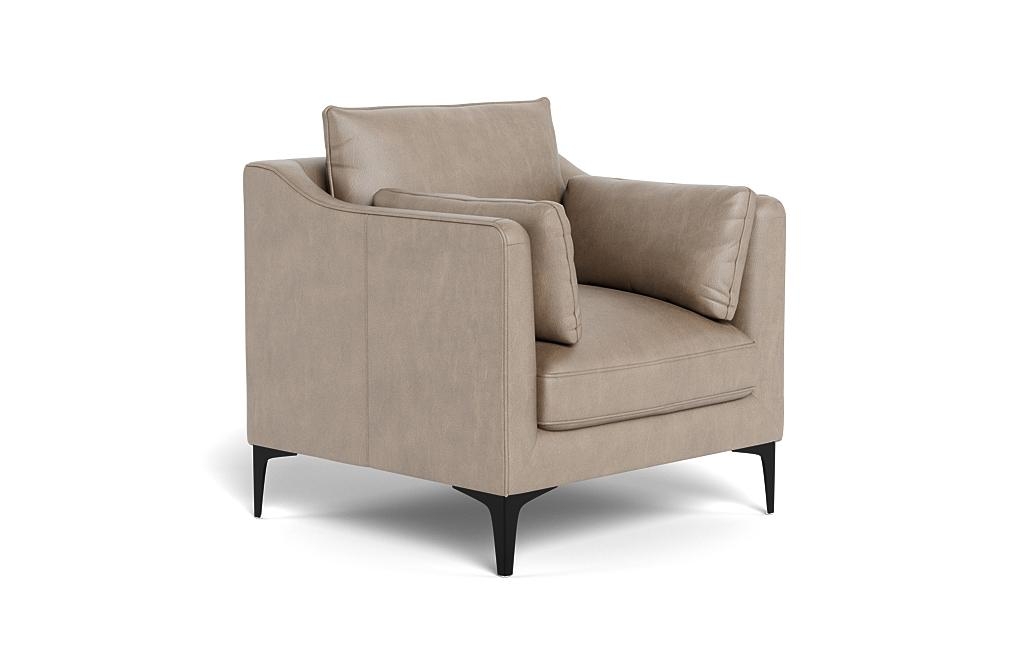 Caitlin Leather Petite Chair by The EverygirlÃ?Â® - Image 1