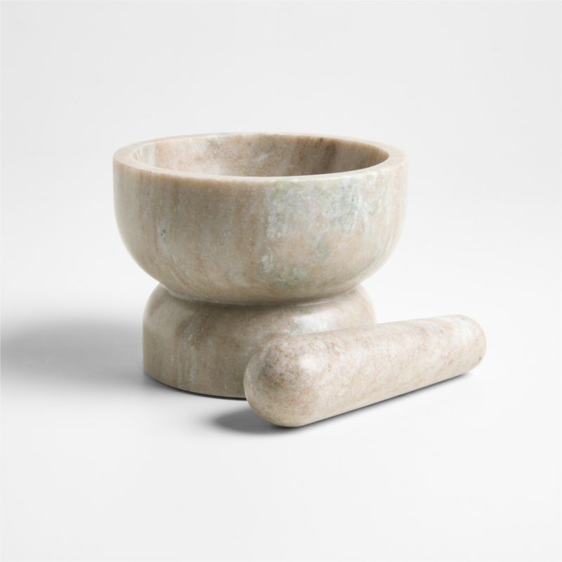 Tuscan Kitchen Marble Mortar and Pestle - Image 1