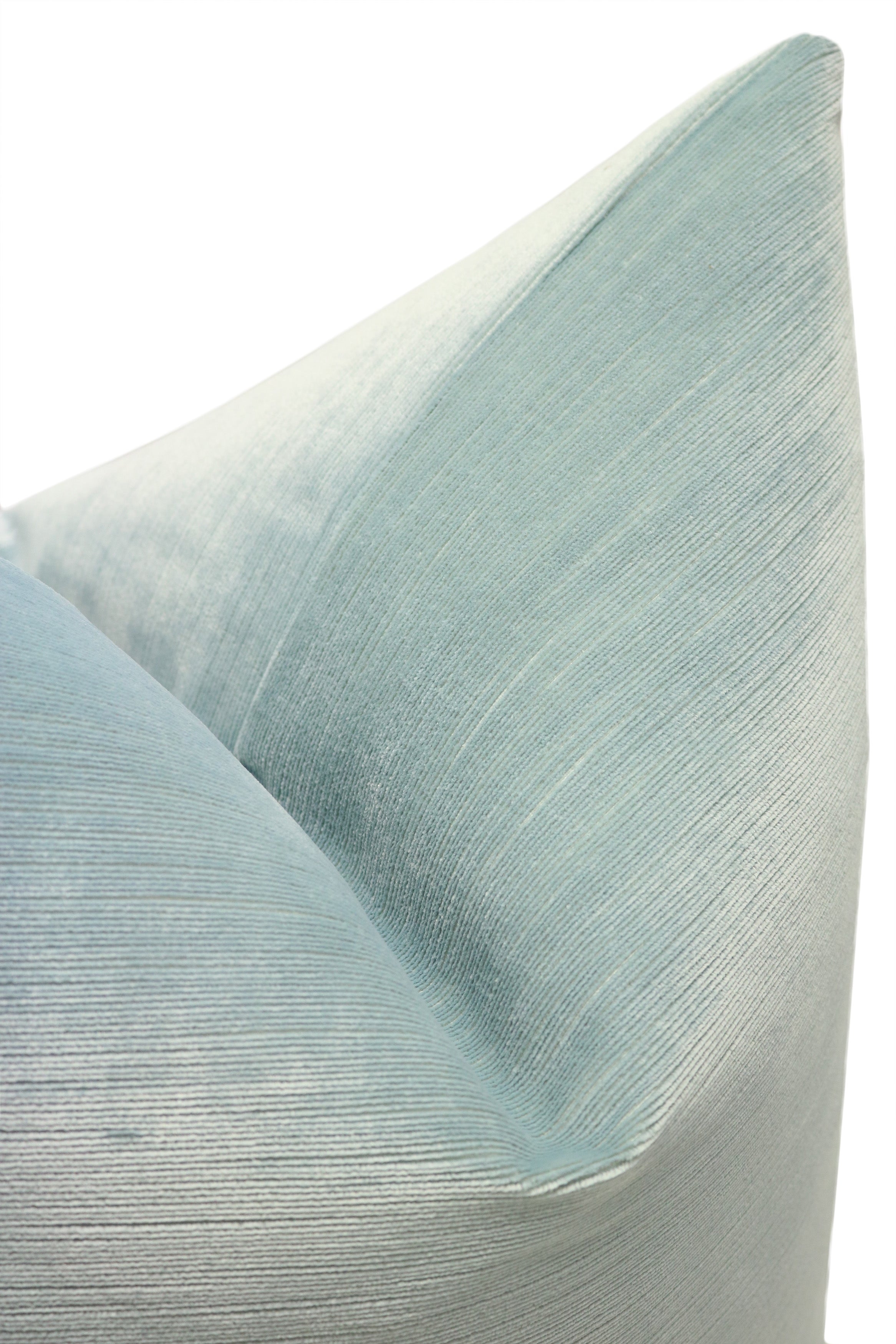 STRIE VELVET // SPA BLUE - BY THE YARD - Image 2