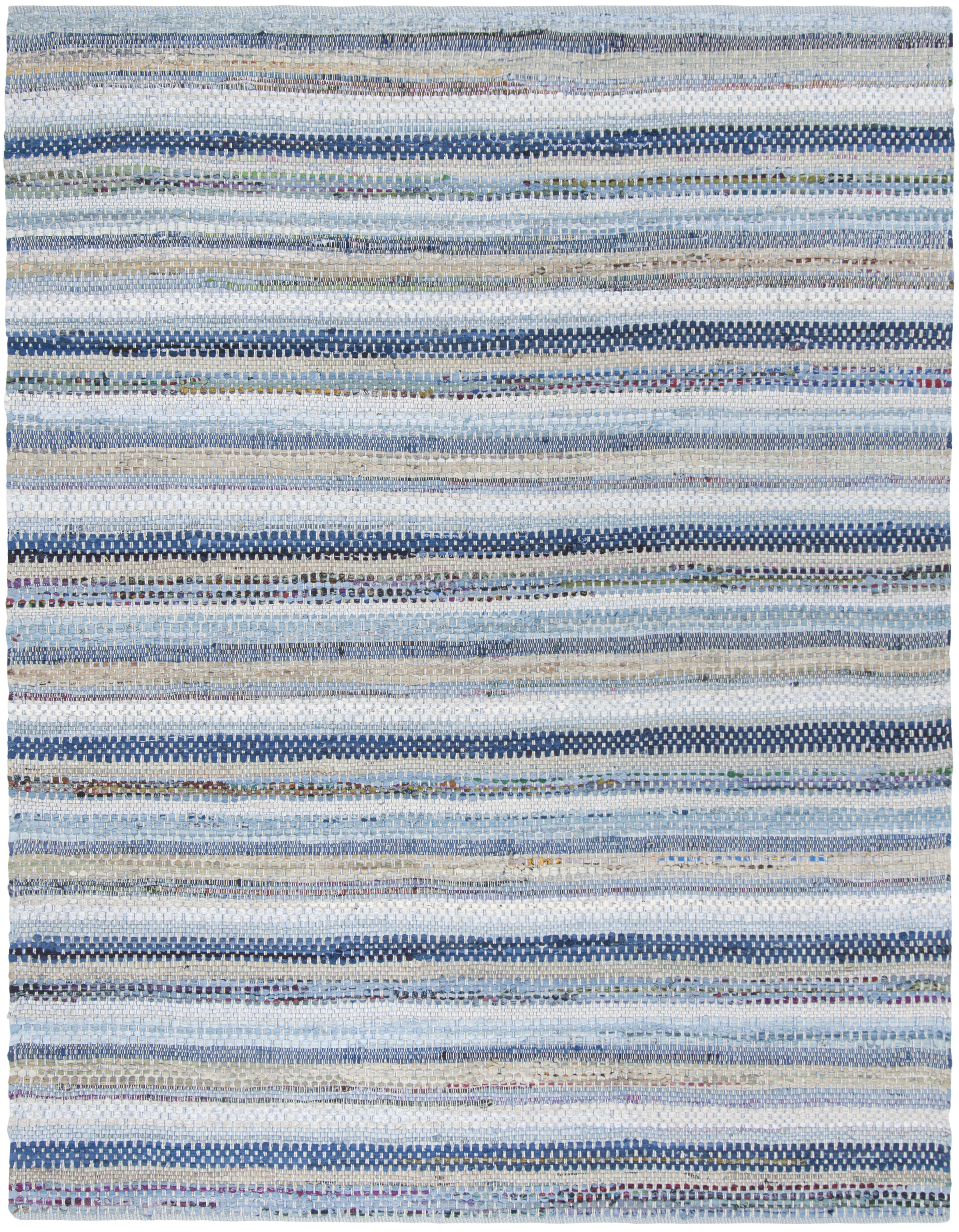Arlo Home Hand Woven Area Rug, MTK975B, Blue/Multi,  8' X 10' - Image 0