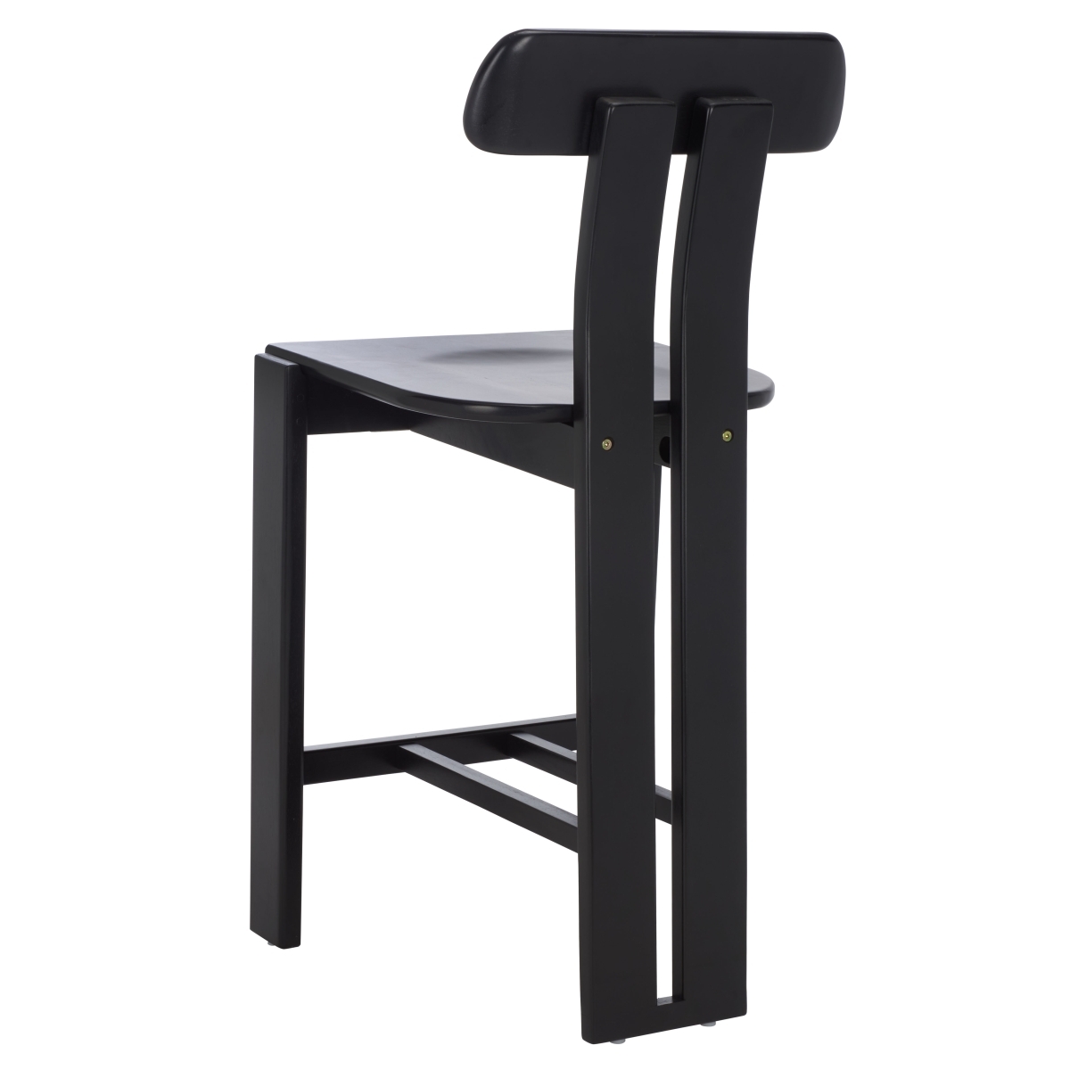 Cayde Wood Counter Stool - Black - Safavieh - Image 7