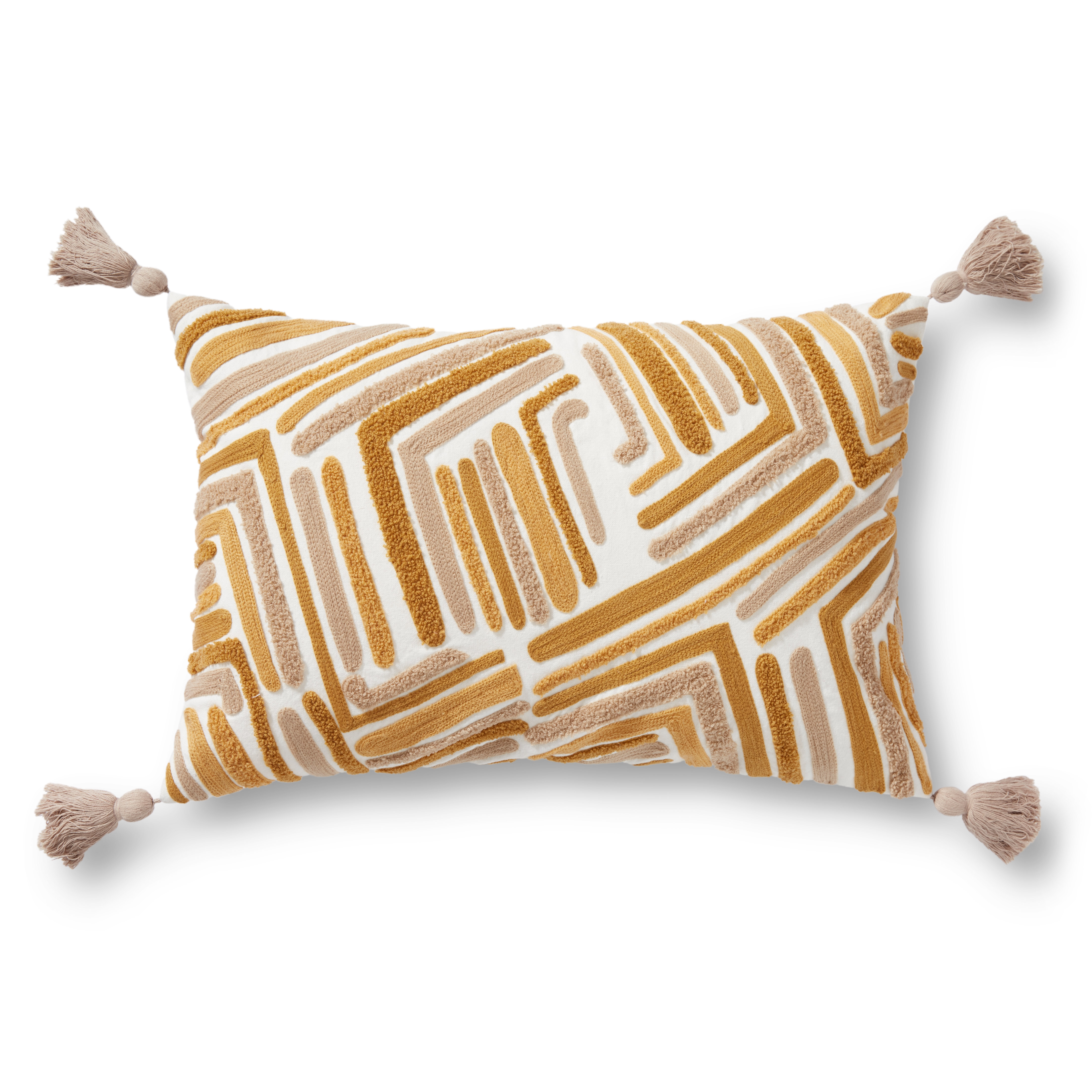 Loloi Pillows PLL0036 Gold 13" x 21" Cover Only - Image 0