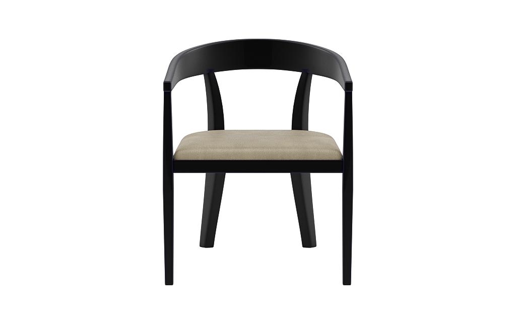 Monroe Leather Wood Framed Upholstered Chair - Image 0