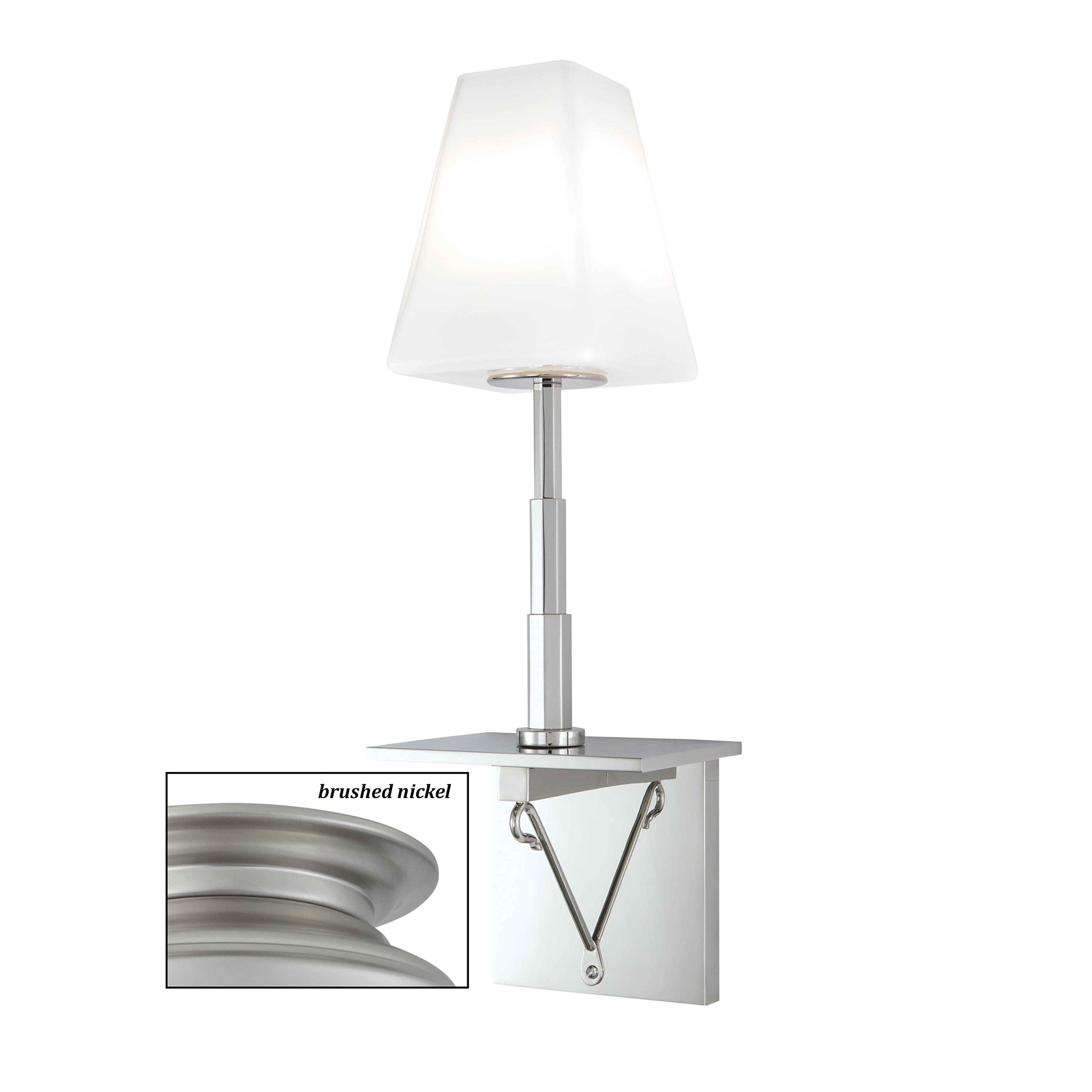 Metro Sconce - Brushed Nickel - Image 0