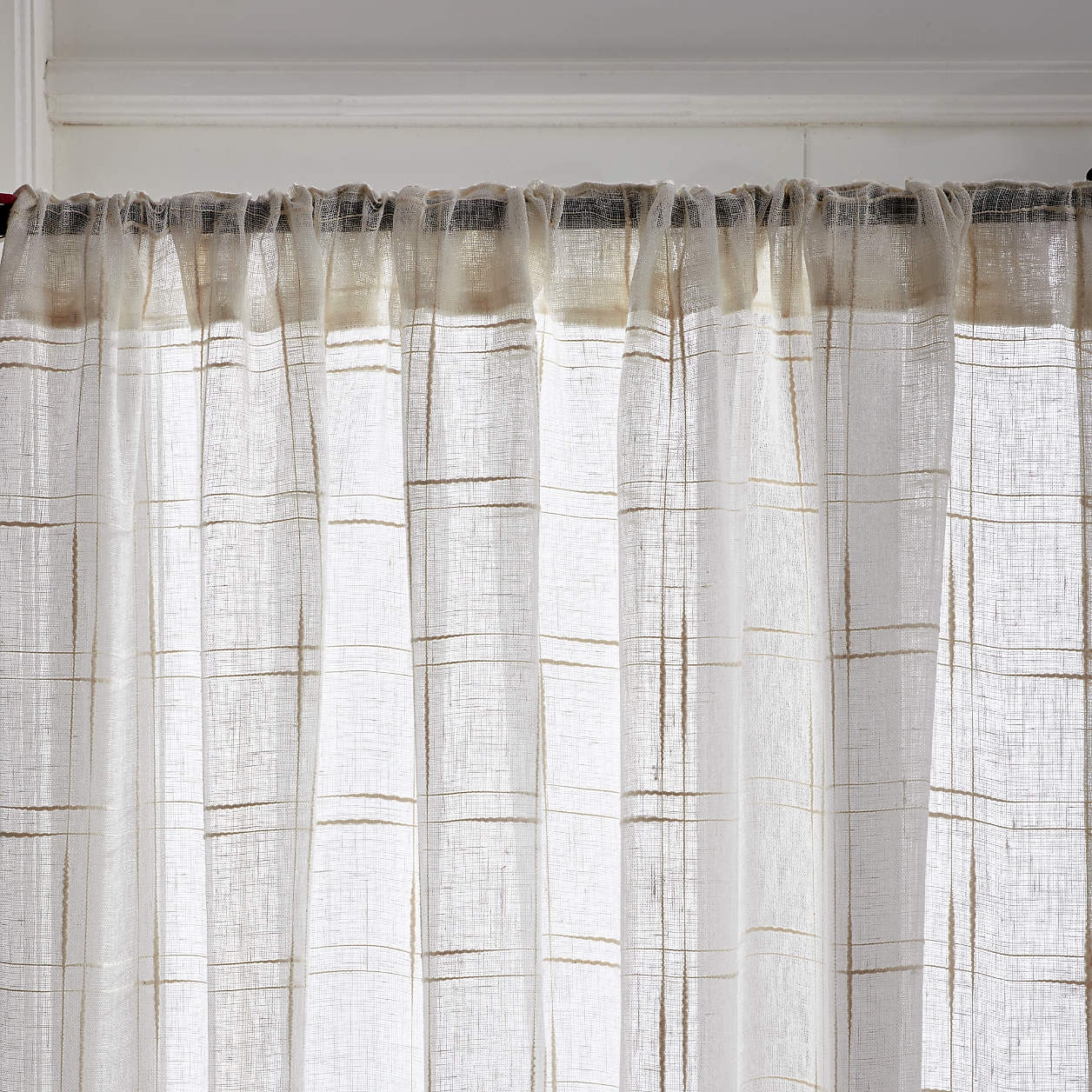 Briza Ivory Sheer Linen Curtains, 50" x 96" - Image 7