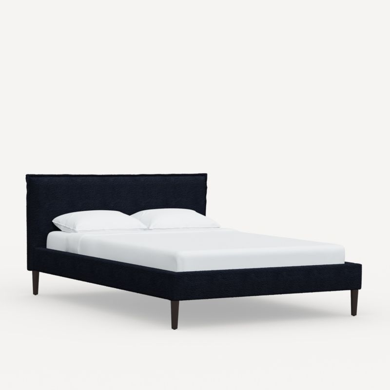 Lane Full Boucle Ink Low-Profile Bed - Image 1