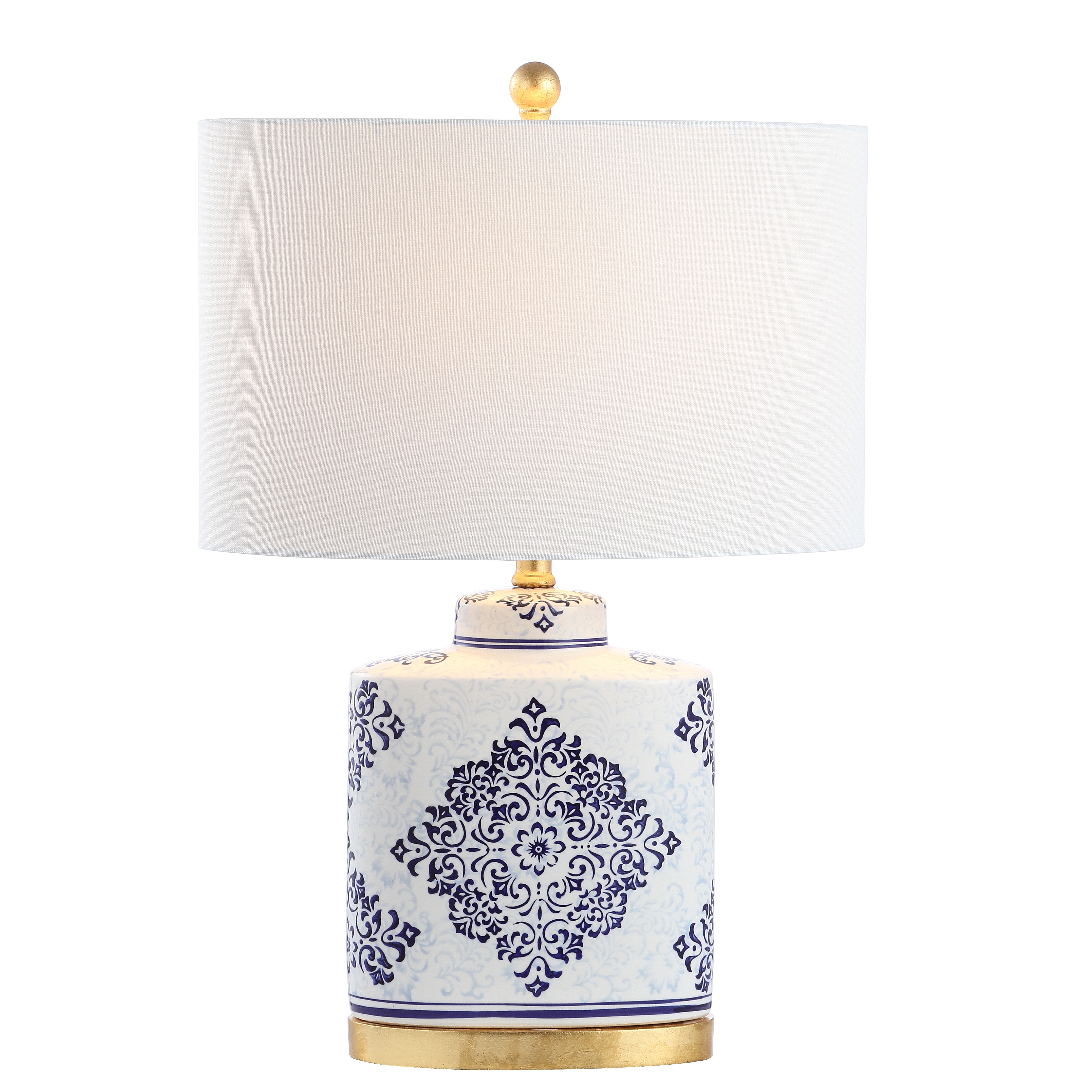 Kamdyn Table Lamp - Blue/White - Safavieh - Image 1