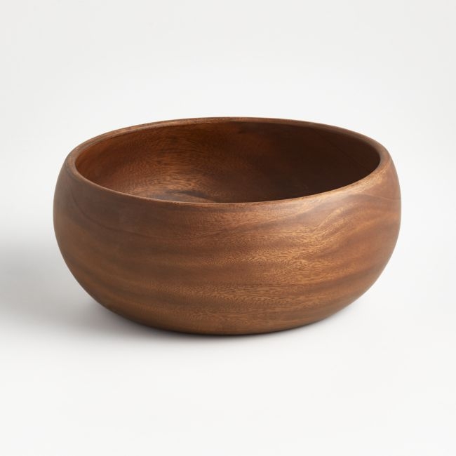 Tondo 10.5" Acacia Wood Salad Serving Bowl - Image 0
