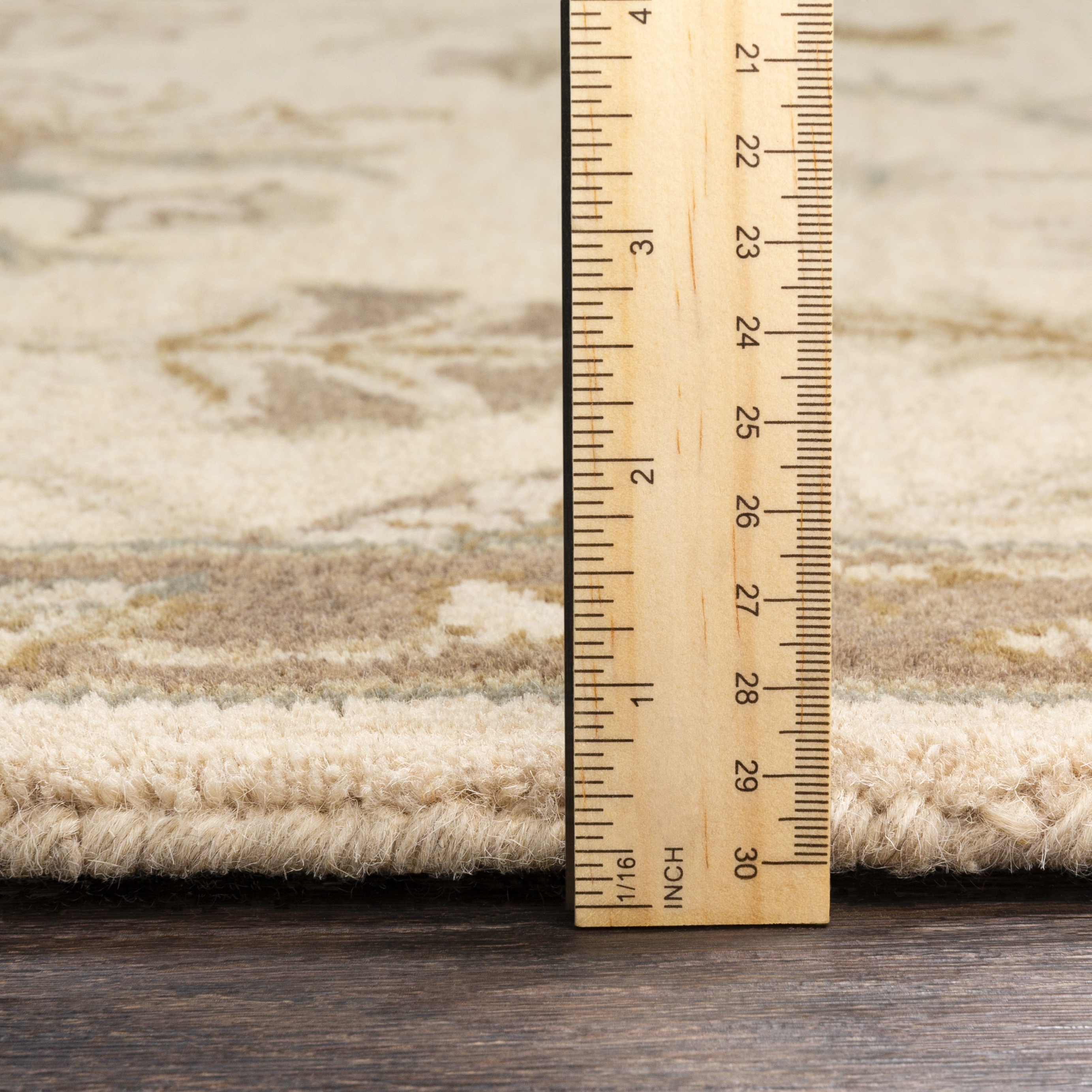 Caesar Beige Indoor 8' x 8' Handmade Rug - Image 5