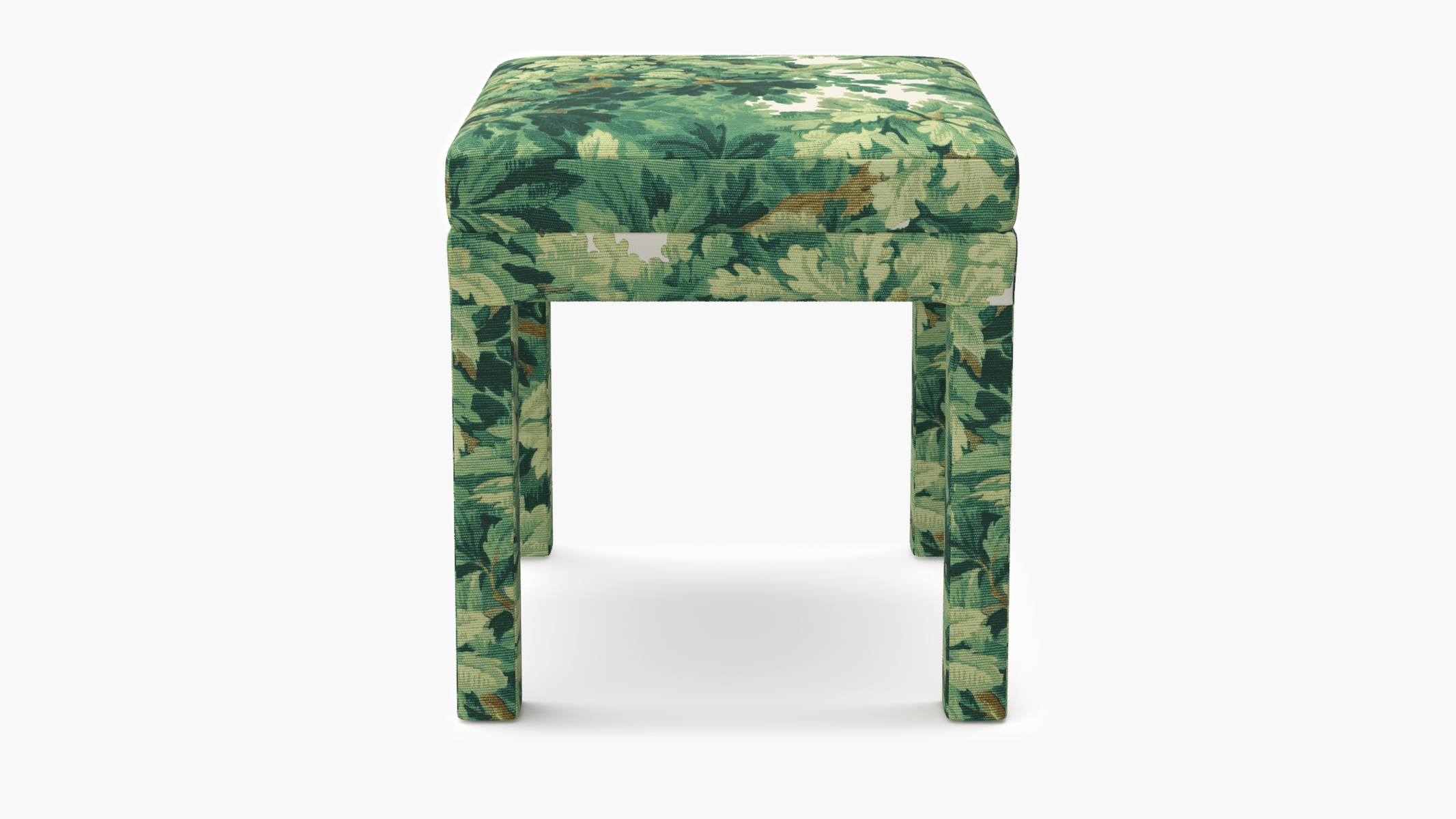 Parsons Ottoman, Verdure Bois De Chene - Image 0