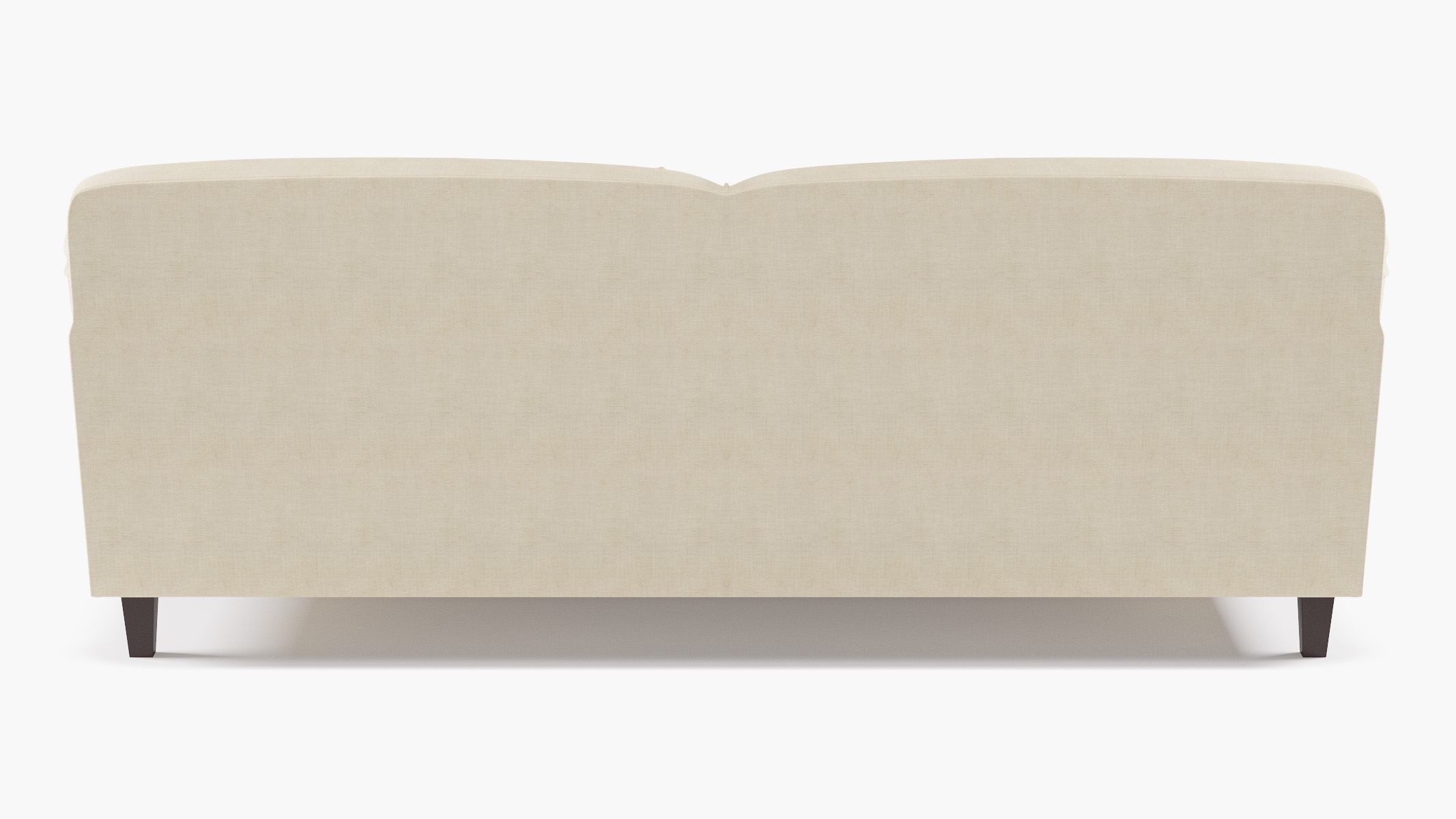 English Roll Arm Sofa, Talc Everyday Linen, Walnut - Image 3