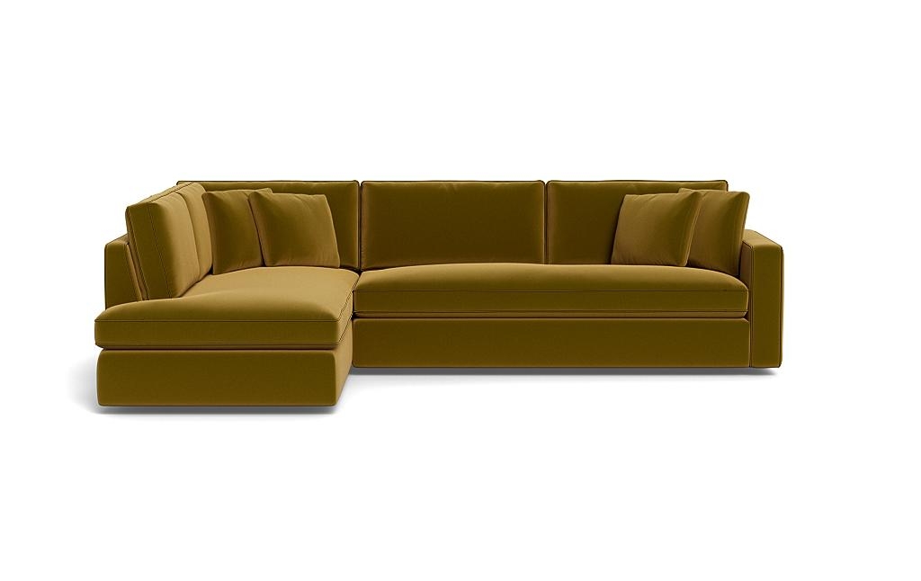 James 3-Seat Left Bumper Sectional with Contrast Piping - Image 0