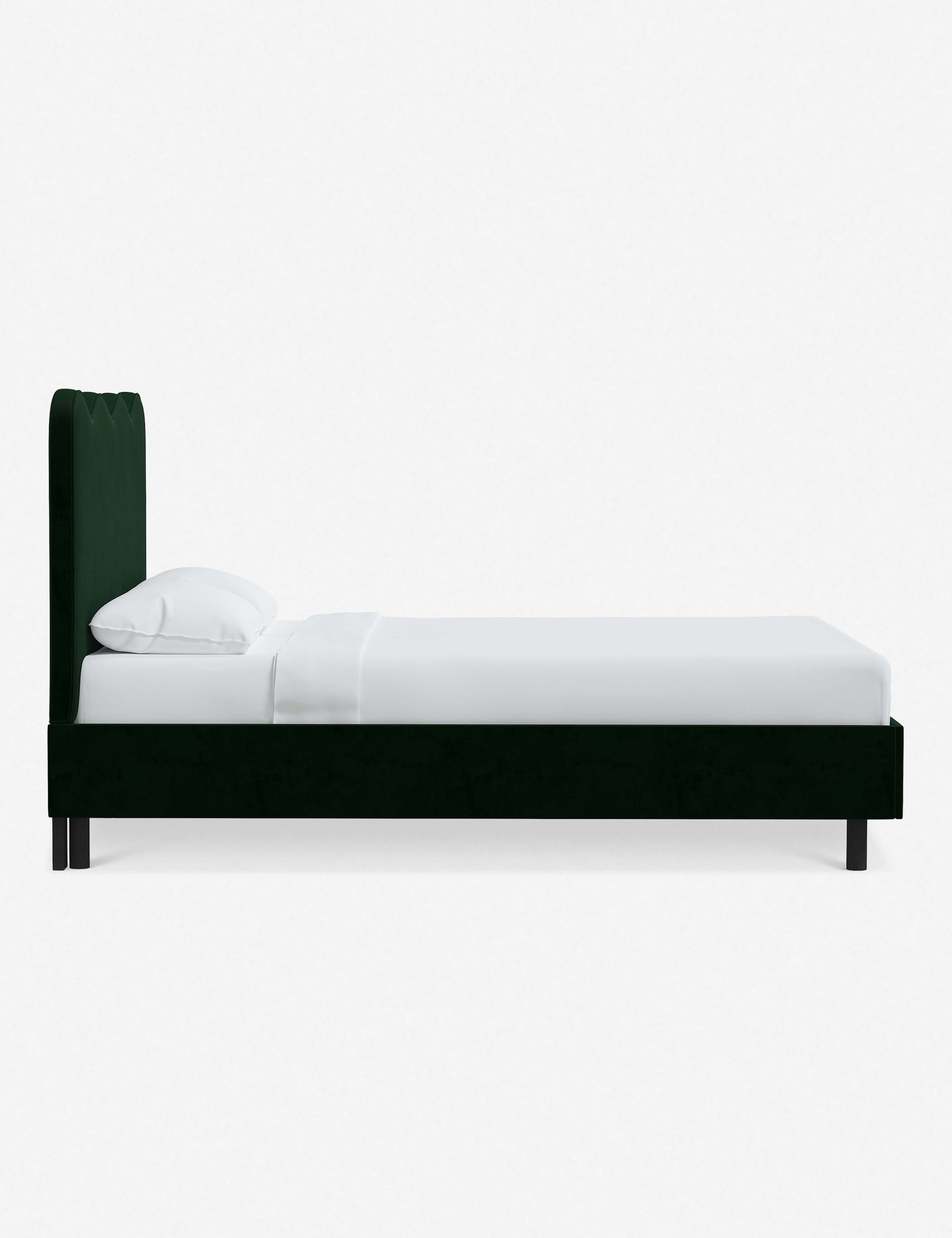 Clementine Platform Bed - Pine Velvet / Queen - Image 22