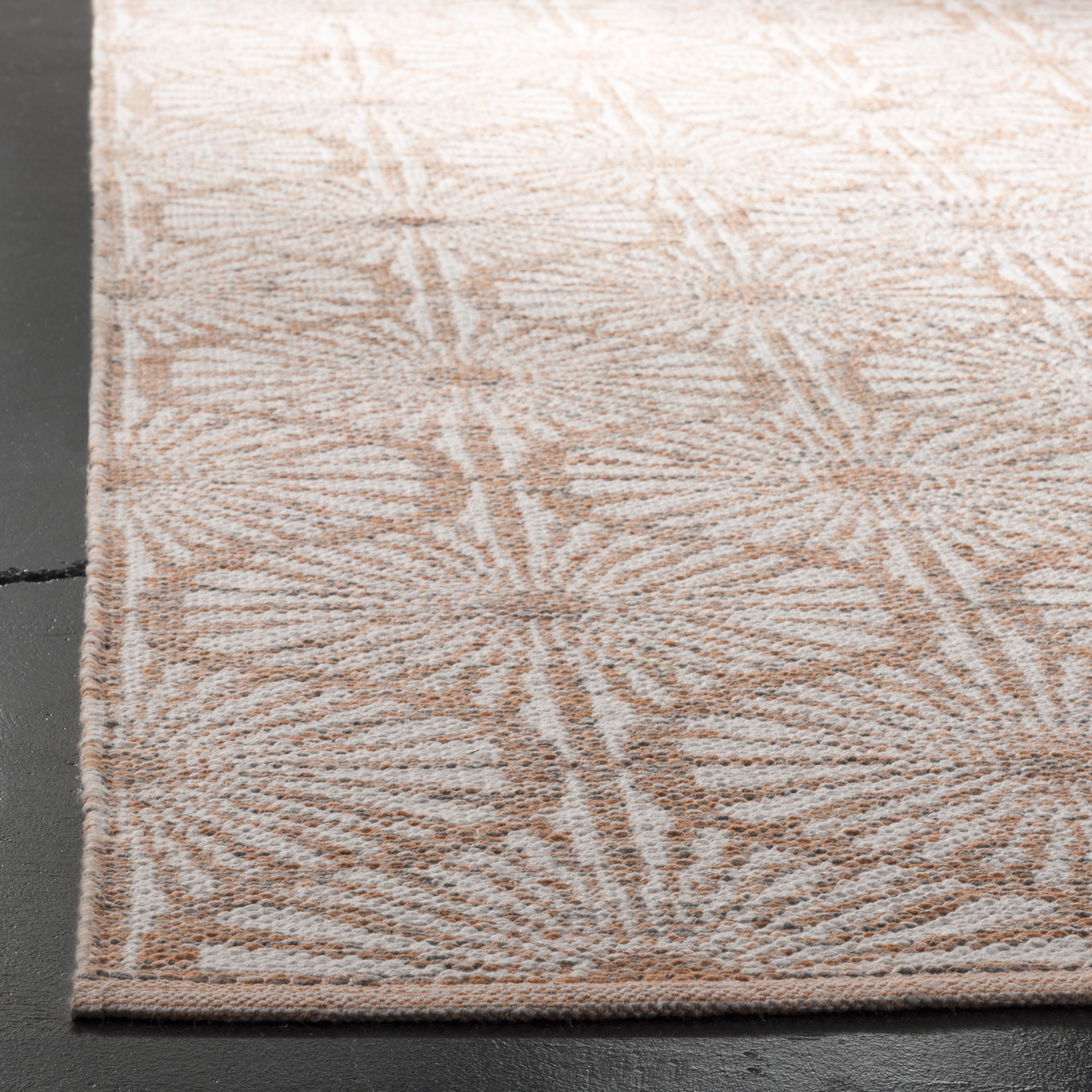 Arlo Home Hand Woven Area Rug, MTK606D, Orange/Ivory,  5' X 8' - Image 2