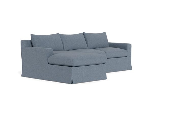 Sloan Slipcovered Left Chaise Sectional - Image 1