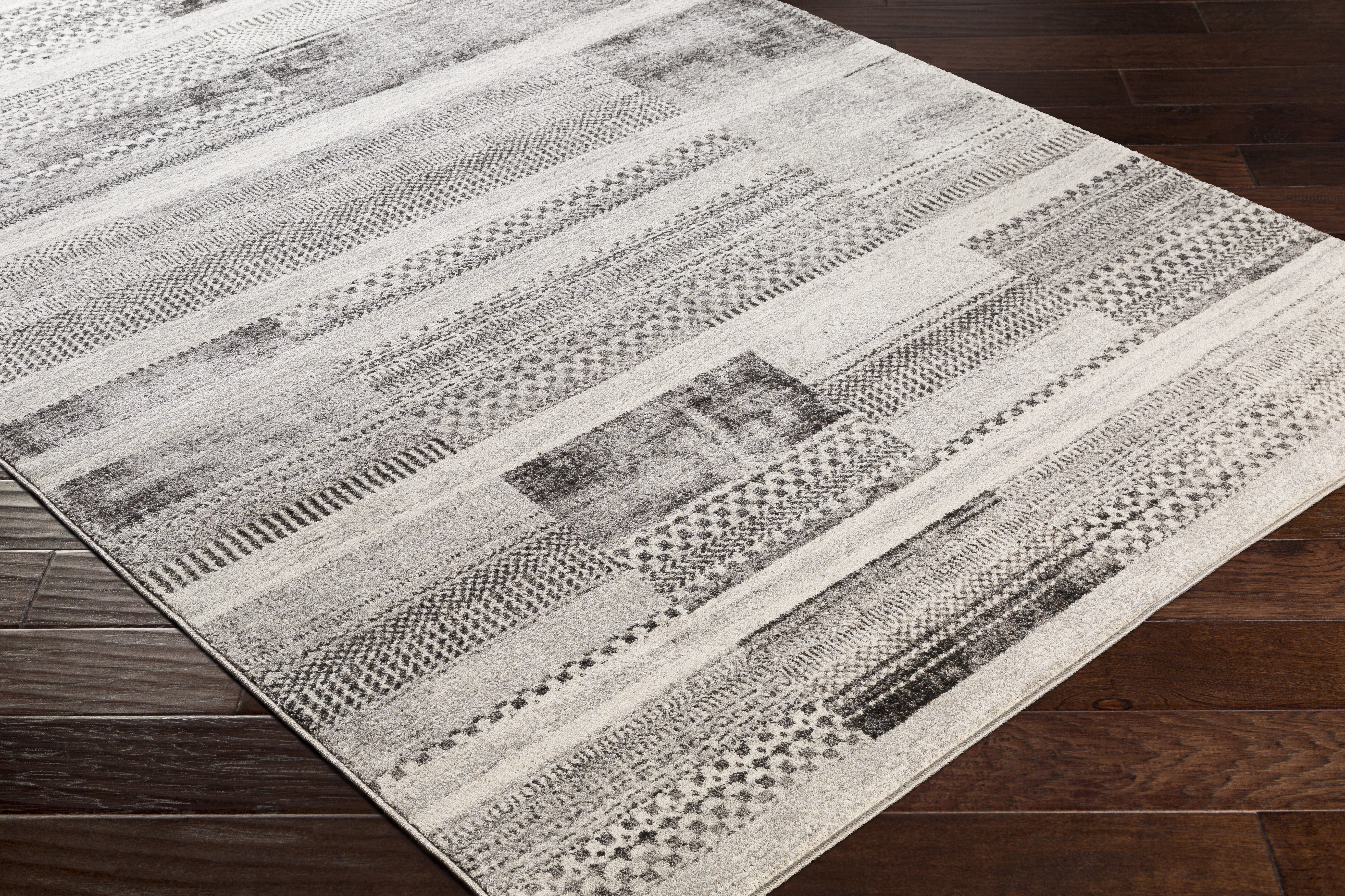 Nepali Gray Indoor 8'10" x 12'4" Machine Woven Rug - Image 6