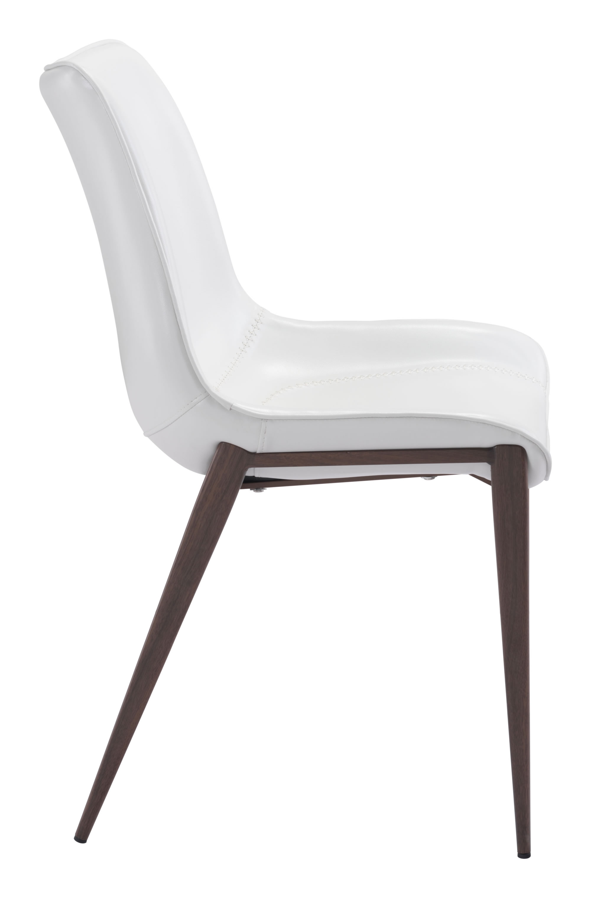 Magnus Dining Chair (Set of 2) White & Walnut - Image 1