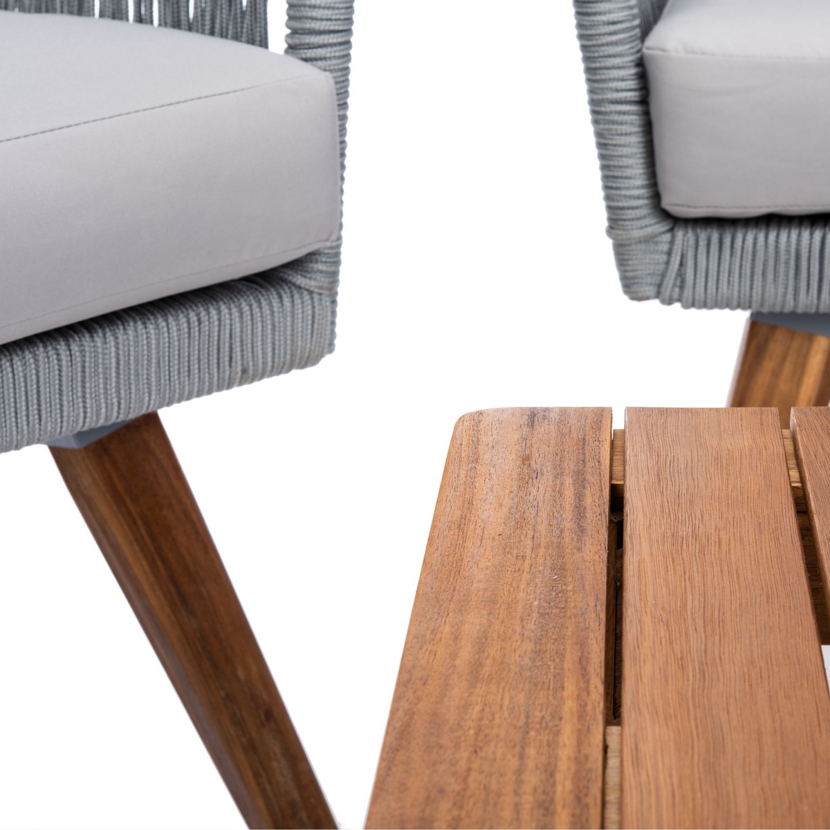 Indoor-Outdoor Velso 4 Pc Living Set - Grey/Grey - Safavieh - Image 2