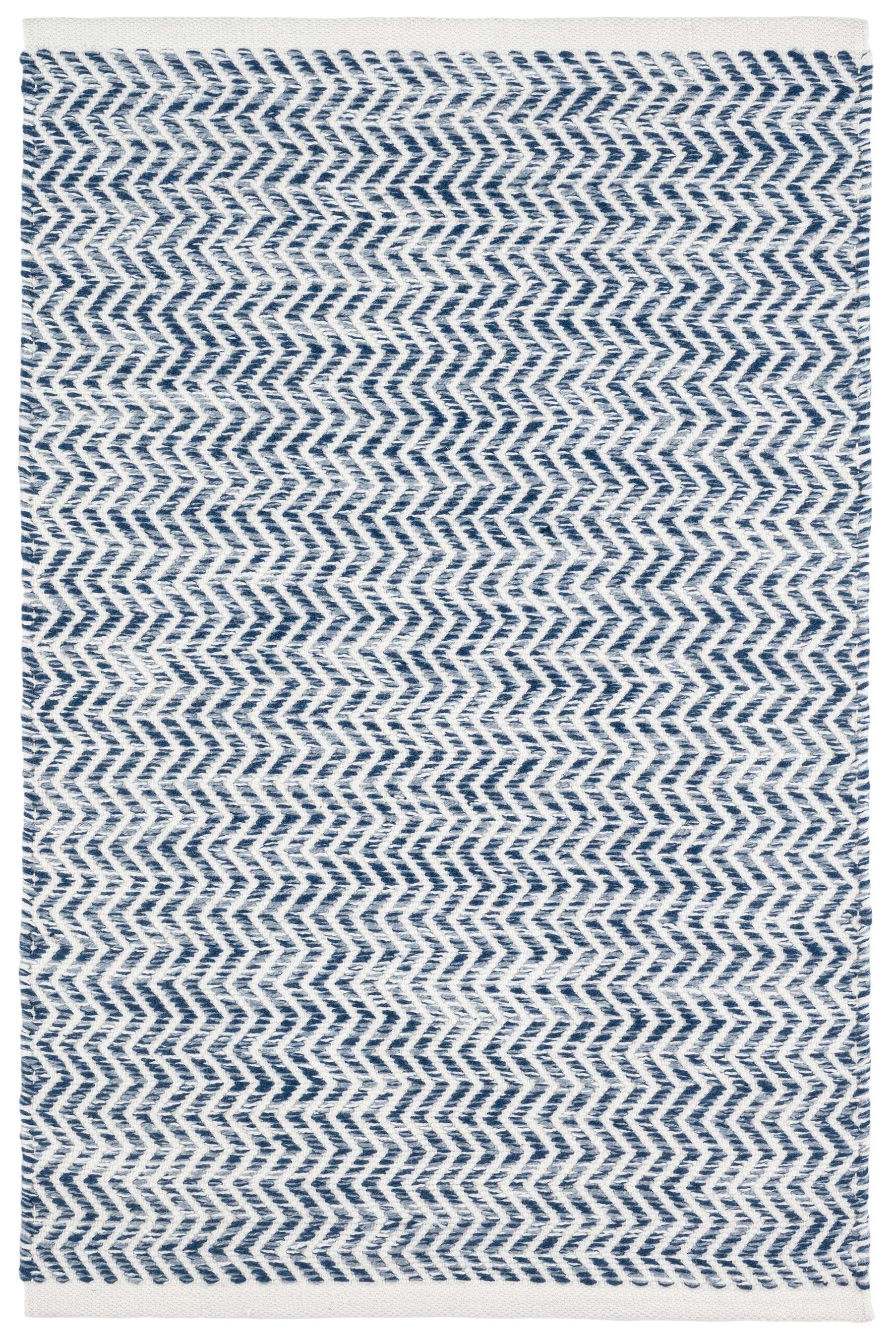 Coastal Blue Handwoven Indoor/Outdoor Rug - Image 0