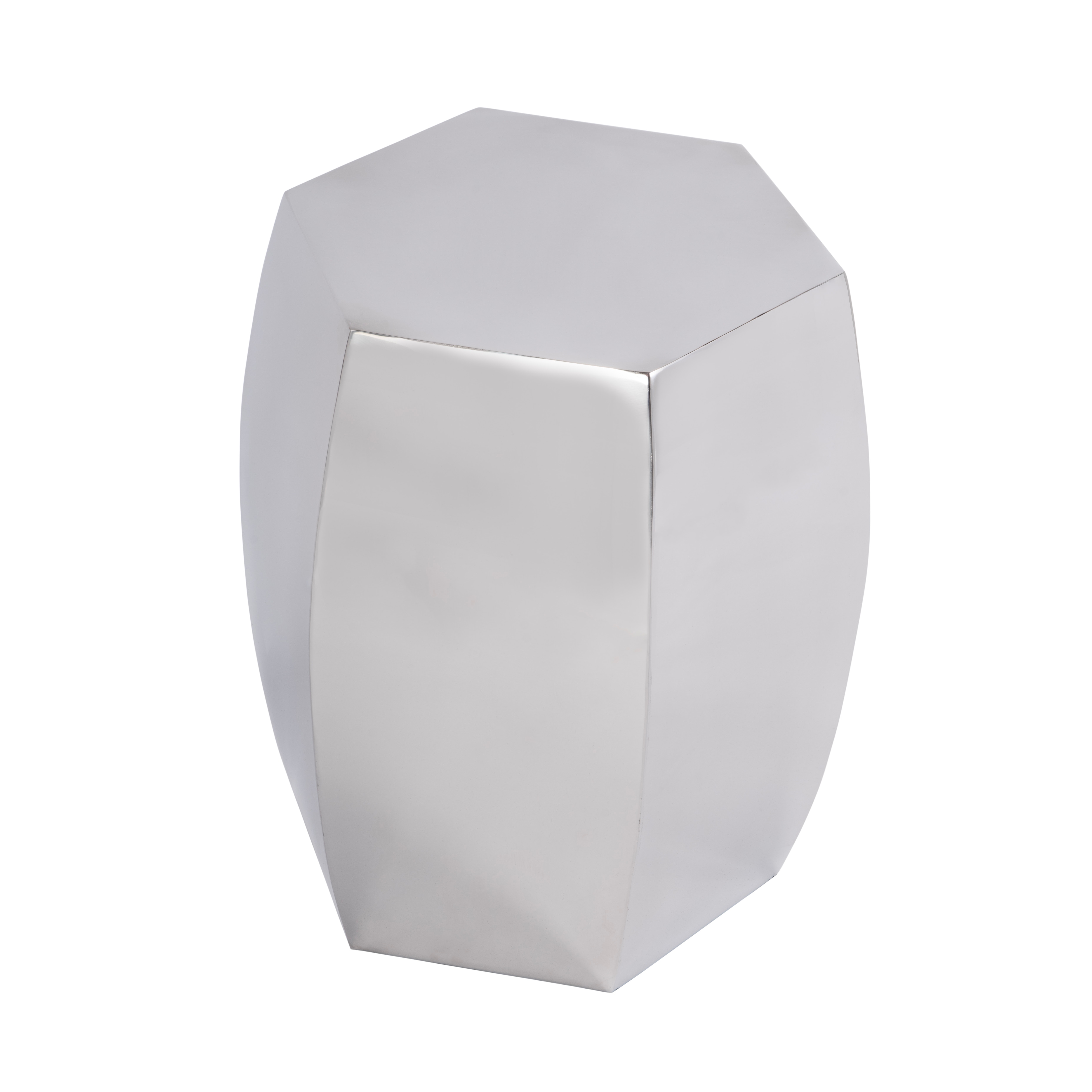 Carter Polished Silver Side Table - Image 0